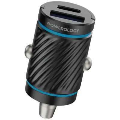 شارژر فندکی خودرو پاورولوژی مدل Powerology Pico Dual Port 36W PCCSR023